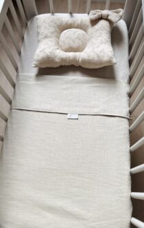Deken | Linnen | Licht beige | Oeko-tex